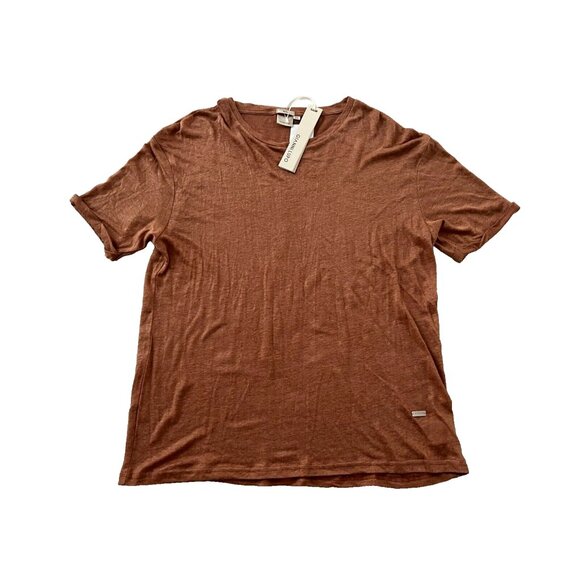 Gianni Lupo Linen Tee Mattone  ( XXL ) - Picture 1 of 2